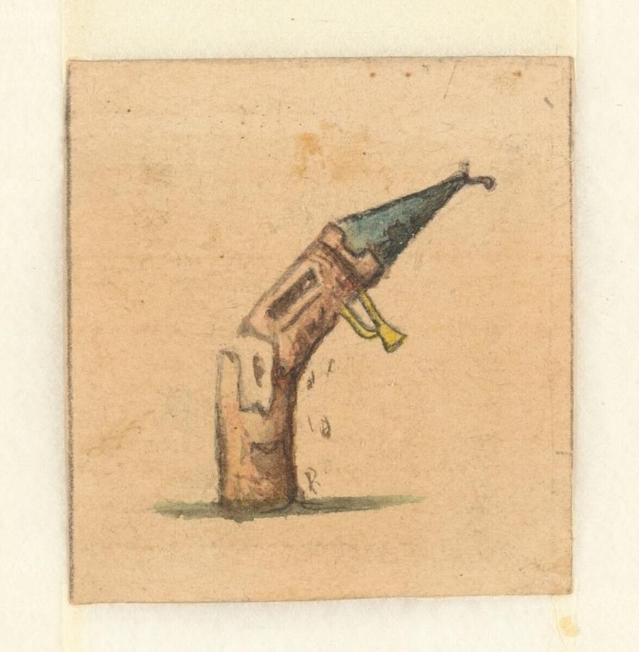 'Torentje Torentje Bussekruit' (design for the collection of nursery rhymes 'Handje-plak', S.L. van Looy, Amsterdam s.a. [1900])