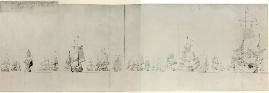 A council-of-war before the naval battle of Lowestoft, 9 June 1665