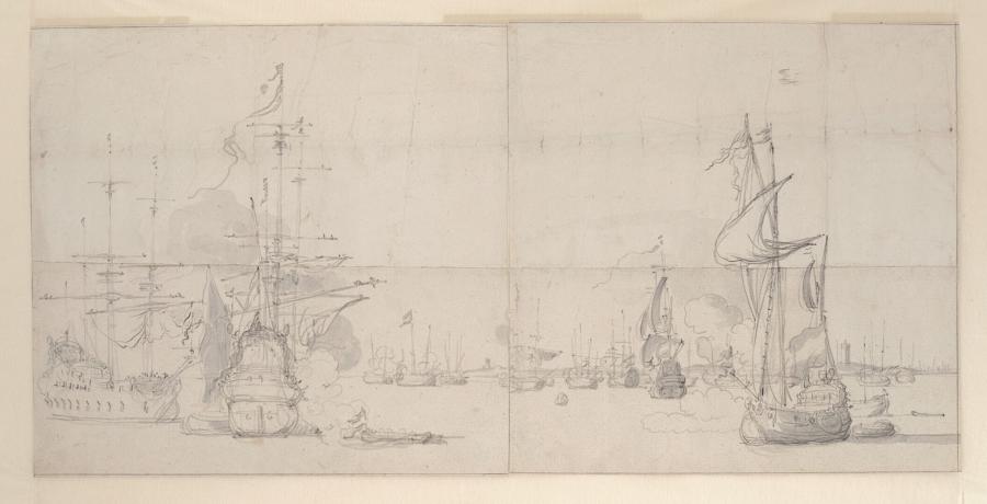 Ships at Anchor near Terschelling