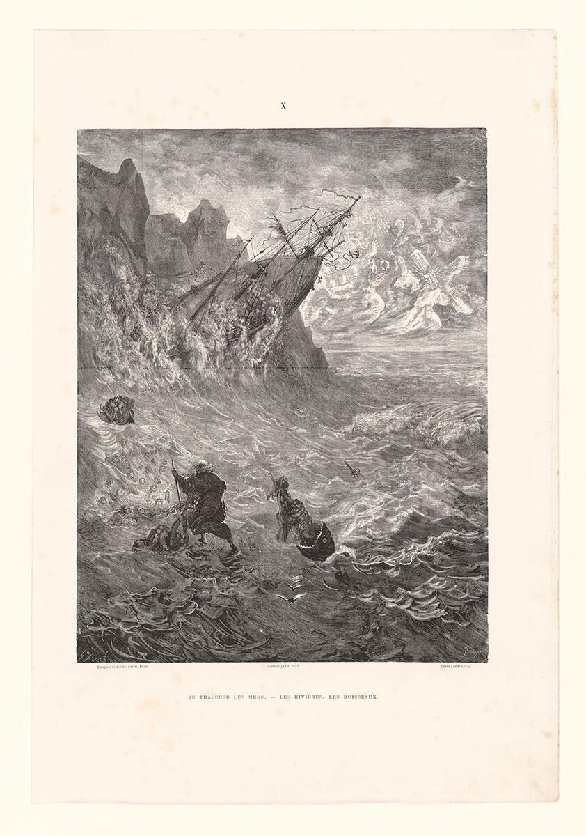 Je traverse les mers, - les rivières, les ruisseaux