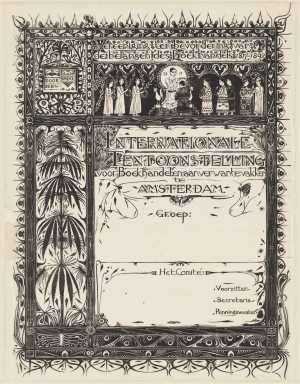 certificate-of-the-veereniging-ter-bevordering-van-de-belangen-des-boekhandels-for-the-international-exhibition-of-book-trade-and-related-trades-in-amsterdam