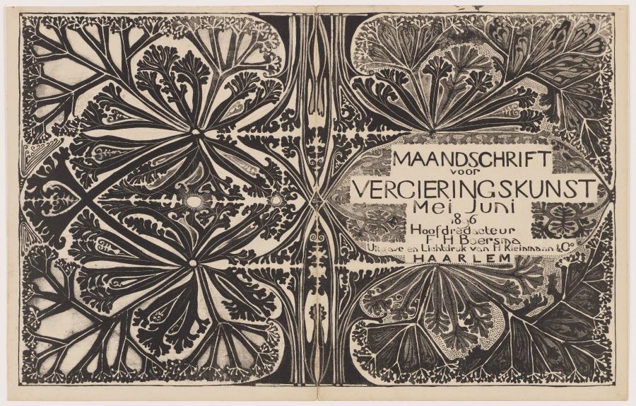 Cover for the 'Maandschrift voor Vercieringskunst', May and June 1896