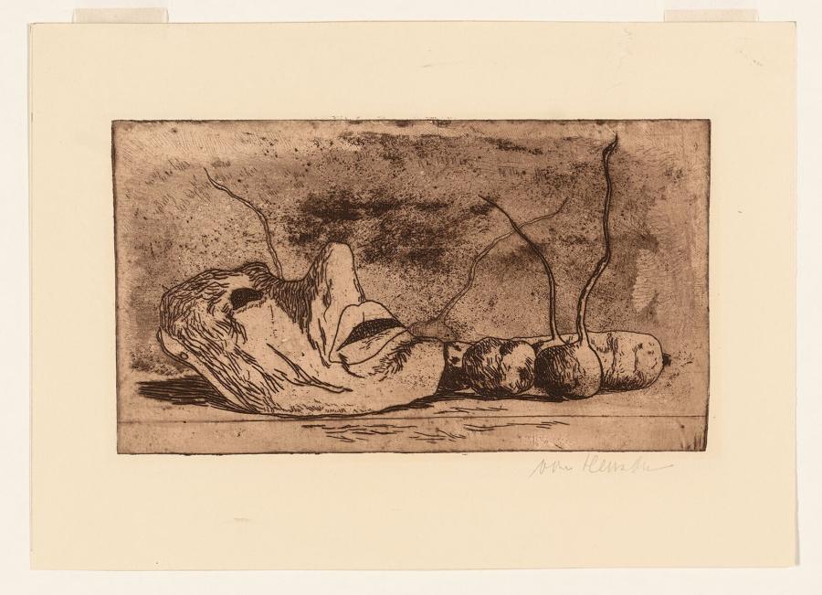 Still Life with Mask and Tubers