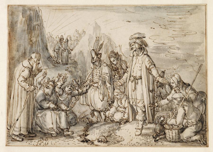 De berg heeft een muis gebaard