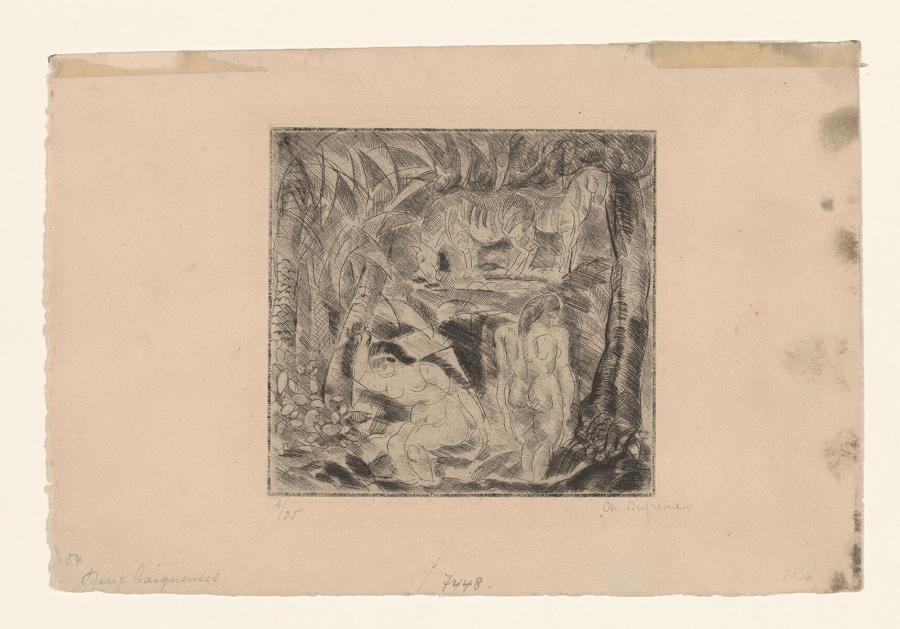 Two Bathing Women