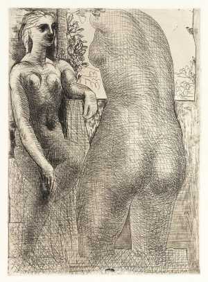 model-and-a-large-sculpture-seen-from-behind