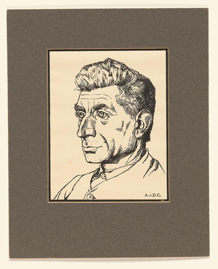 Portrait of a Man, Facing Left