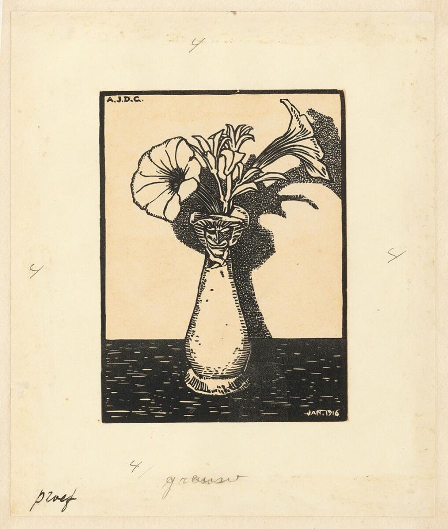 Vase with Petunias