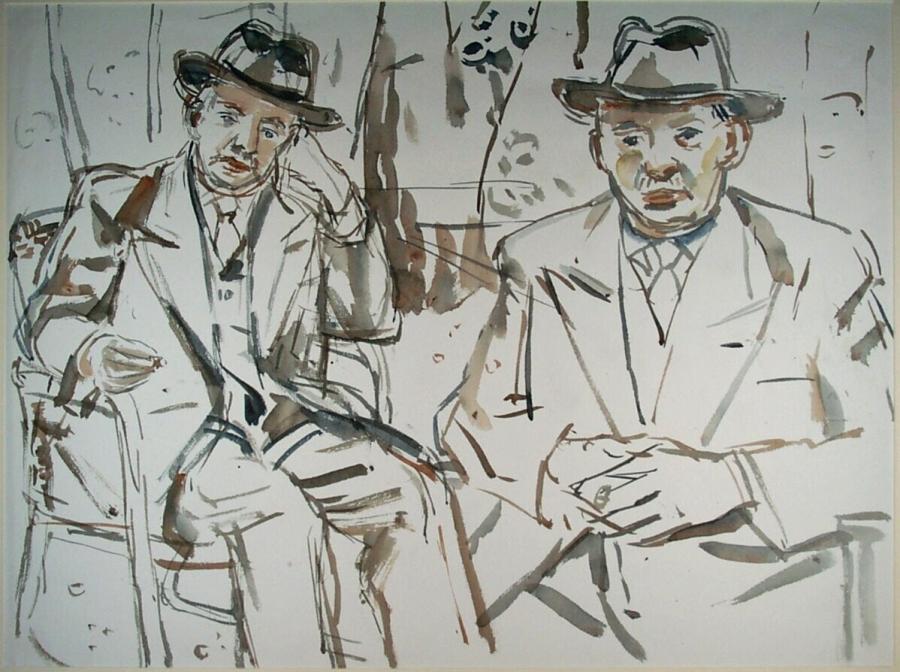 Double Portrait of the Politician Sam de Wolff (1878-1960)