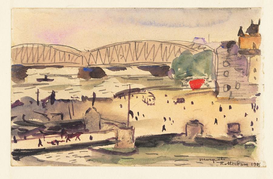 De oude Willemsspoorbrug, Rotterdam