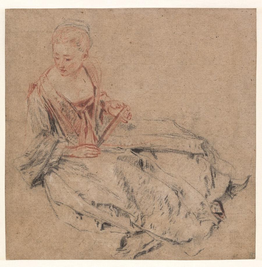 Seated Woman with a Fan