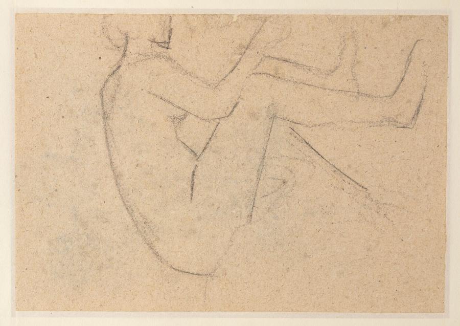 Seated Nude, to Right, Bending Forward