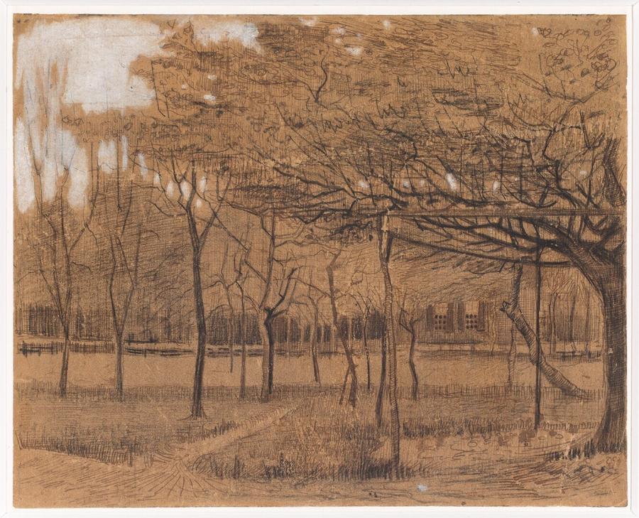 Appel Orchard with Lime Tree Behind the Mensingh Inn in the Village Zweeloo (Coevorden, Drenthe Province)