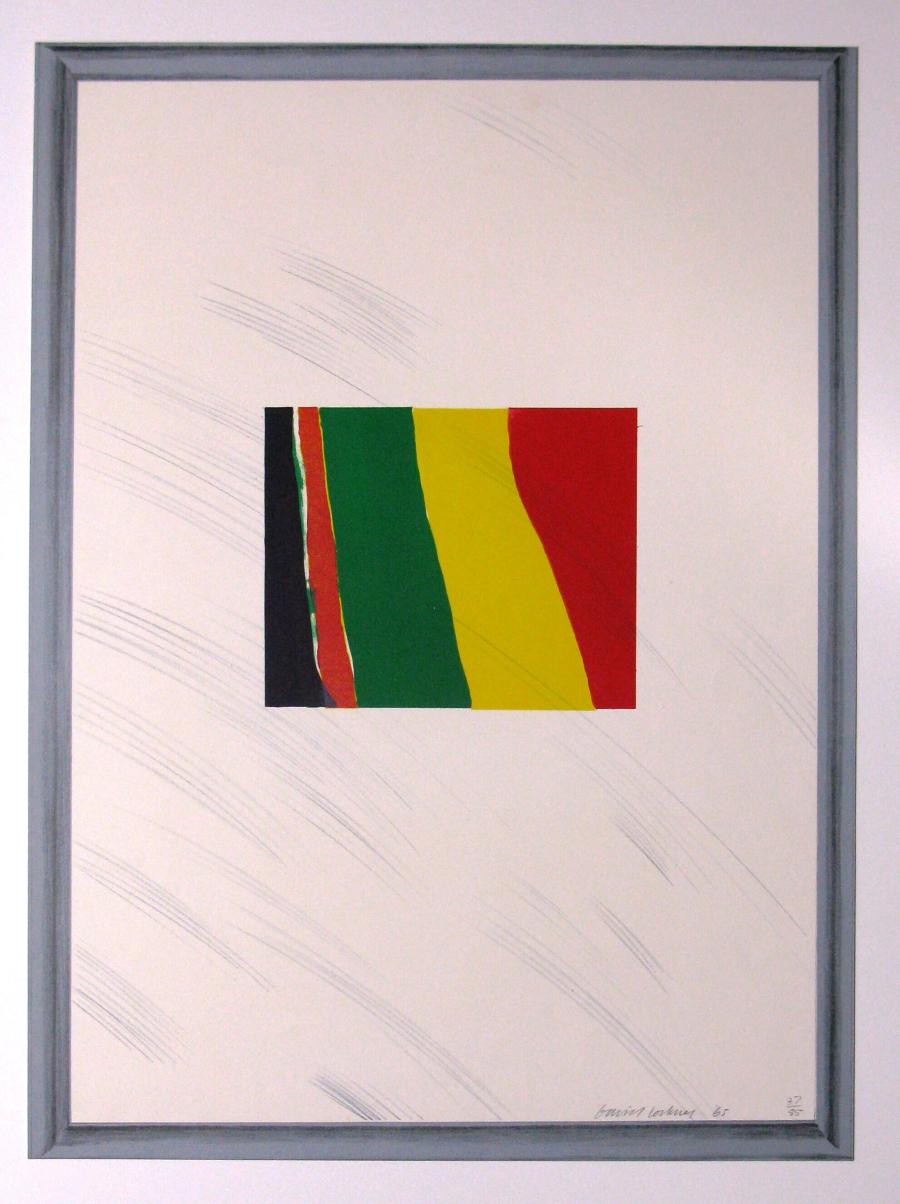 Picture of a Pointless Abstraction framed under Glass (Afbeelding van een onbeduidend abstract werk achter glas)