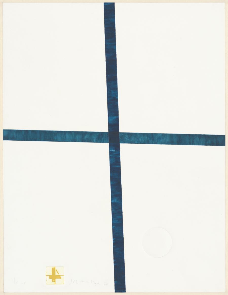 Blauw kruis