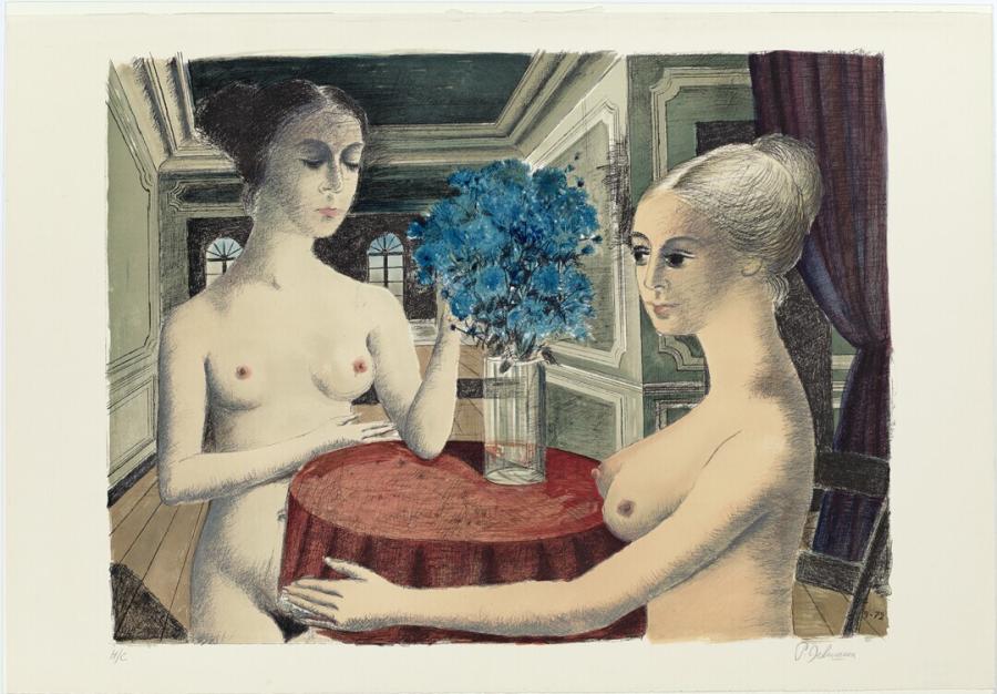 Twee vrouwen in interieur 