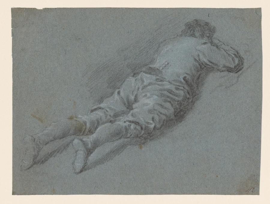 Youth Lying Down Prostrate