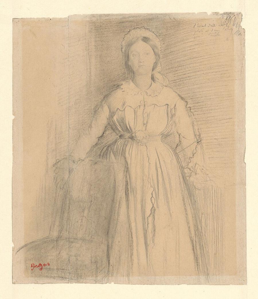 Portret van Laure-Marguerite De Gas