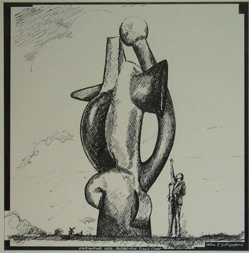 Ontwerp voor moderne sculptuur
