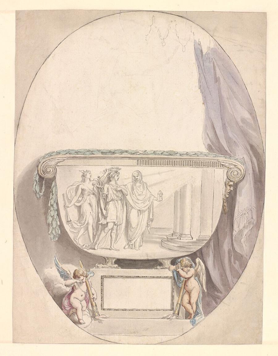 Sideview of a Sarcophagus