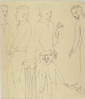 sketch-sheet-with-boy-with-small-bird