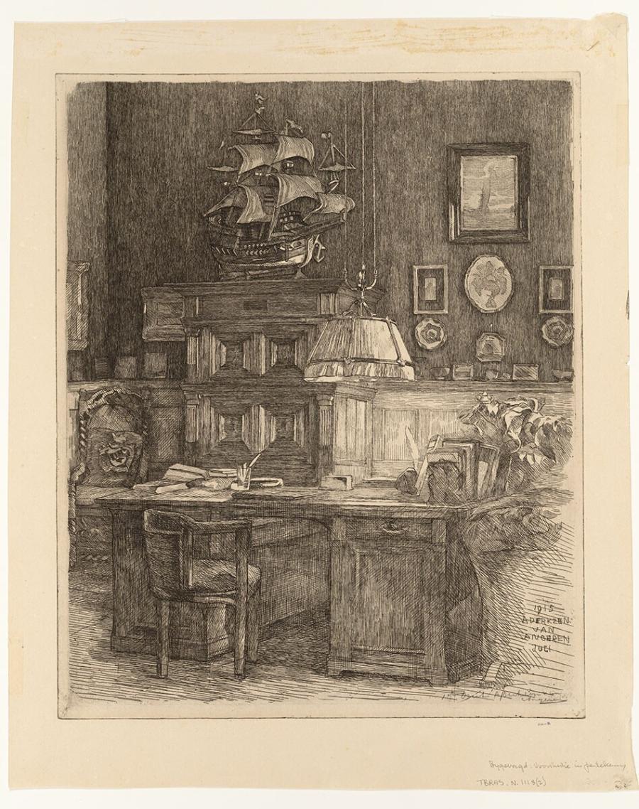 Het bureau van D.G. van Beuningen