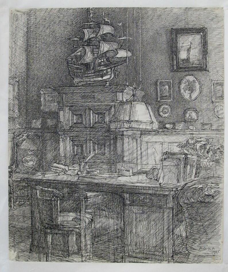 Het bureau van D.G. van Beuningen