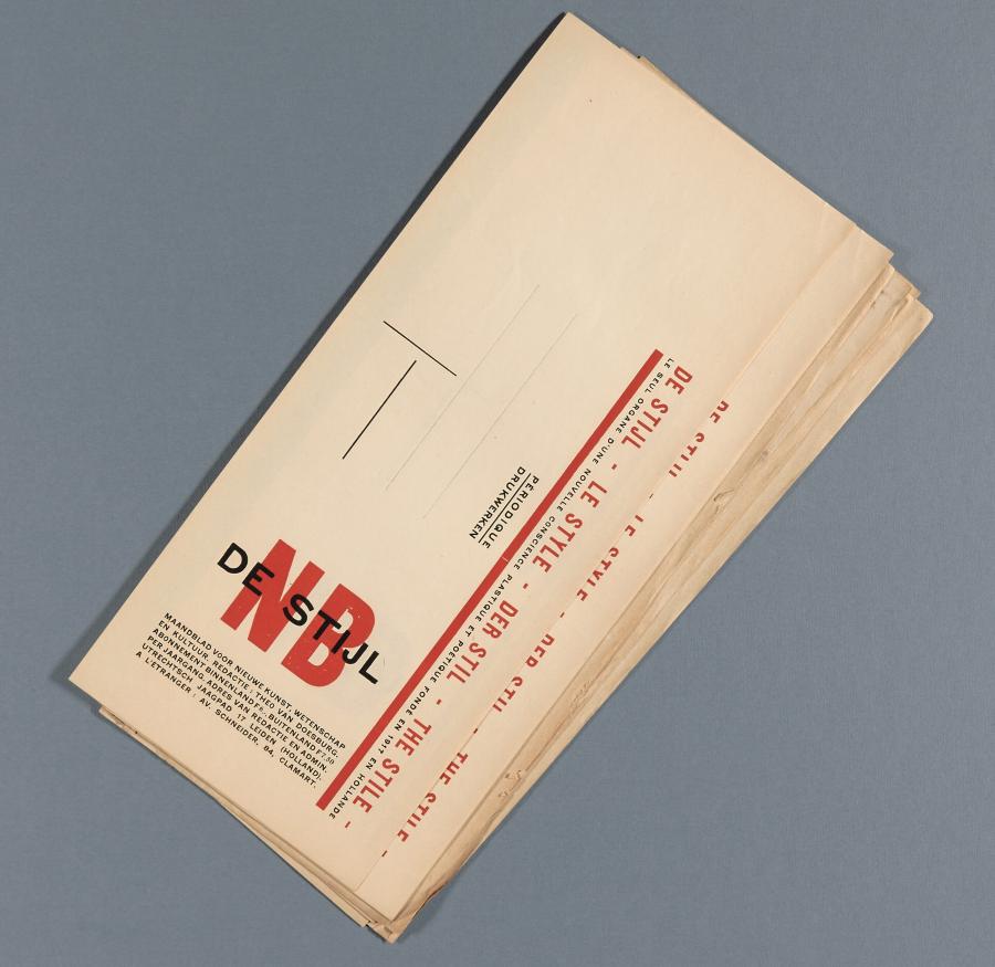 Set of five shipping wraps for the monthly magazine 'De Stijl'