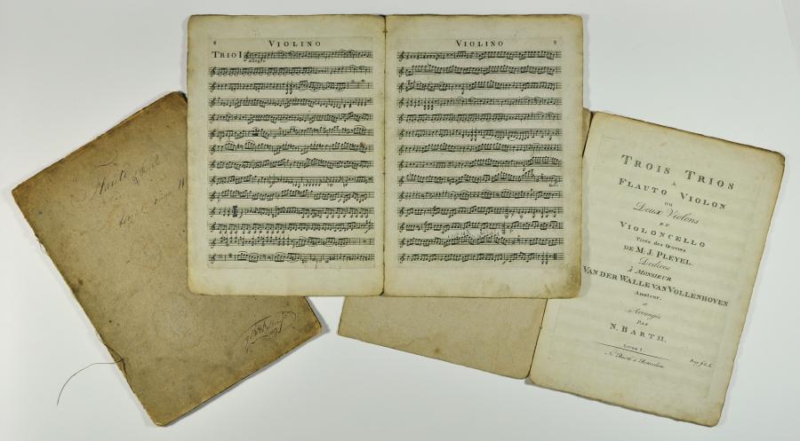 Trois Trios à Flauto Violon ou Deux Violons Tirés des Oeuvres de M. J. Pleyel (...) et Arrangés par N. Barth
