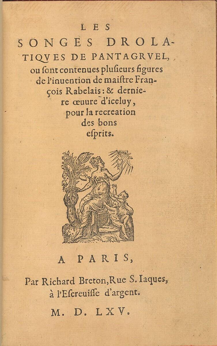 Titelblad van:  Les Songes drolatiques de Pantagruel
