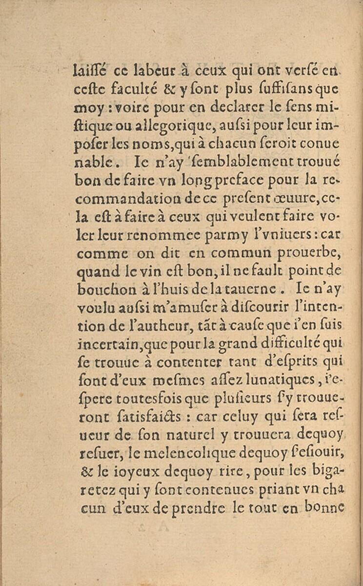 Voorwoord in: Les Songes drolatiques de Pantagruel