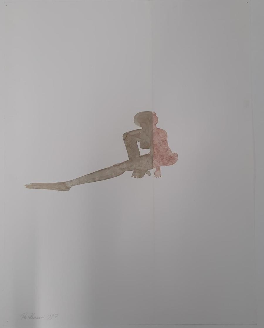 Separated Shadow op vloer en muur