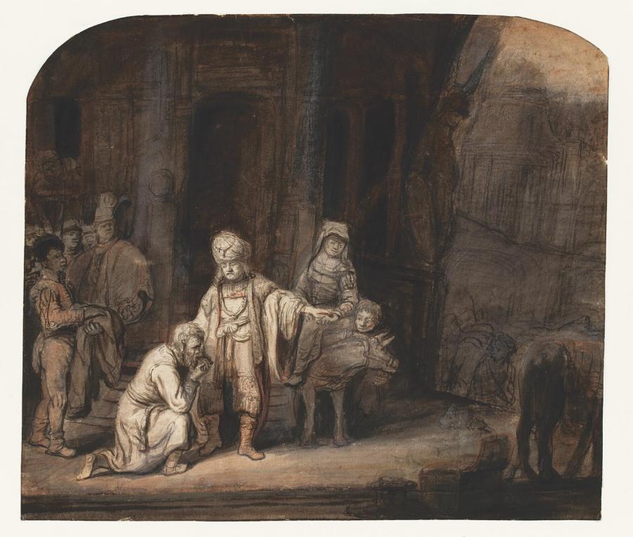 Abraham ontvangt Sara van Abimelech