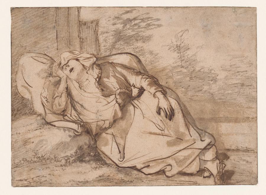 Woman Asleep in a Landscape