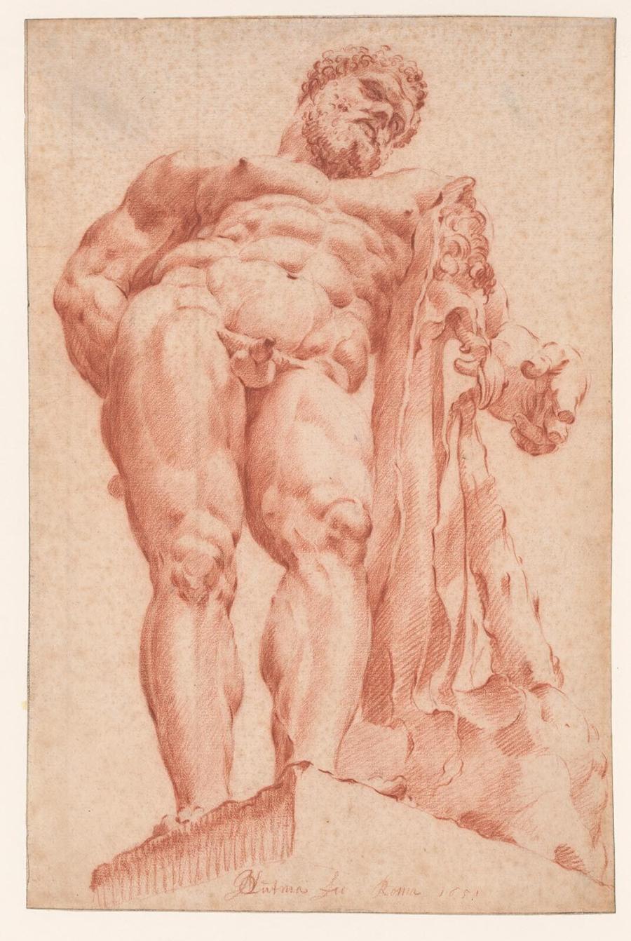 The Farnese Hercules, Seen from Below