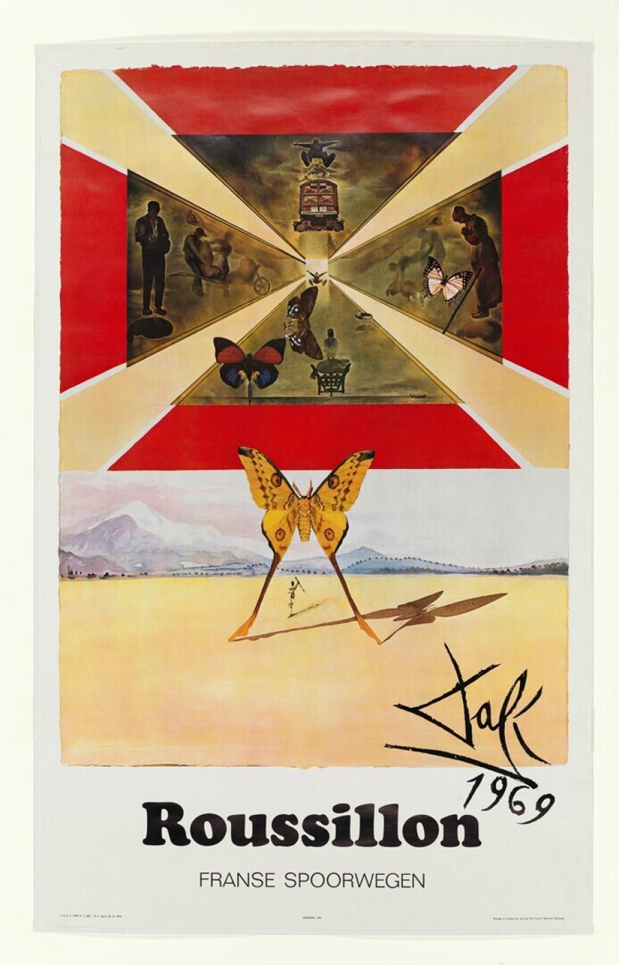 Affiche Franse spoorwegen / Roussillon