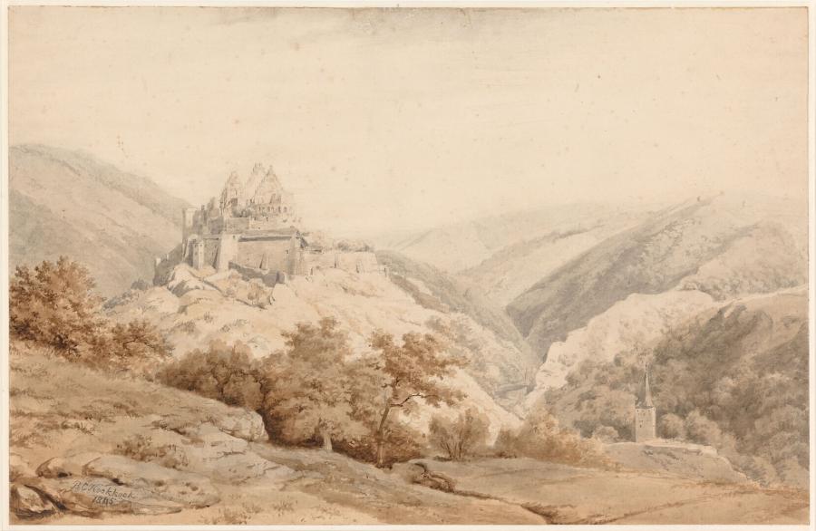 Luxemburgs landschap met de burcht Vianden