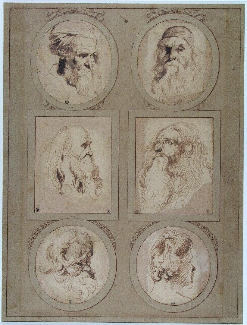 Six Male Heads