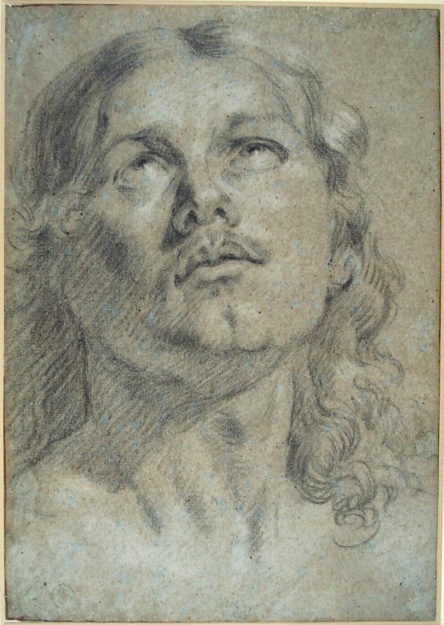 Studie van het hoofd van St. Sebastiaan