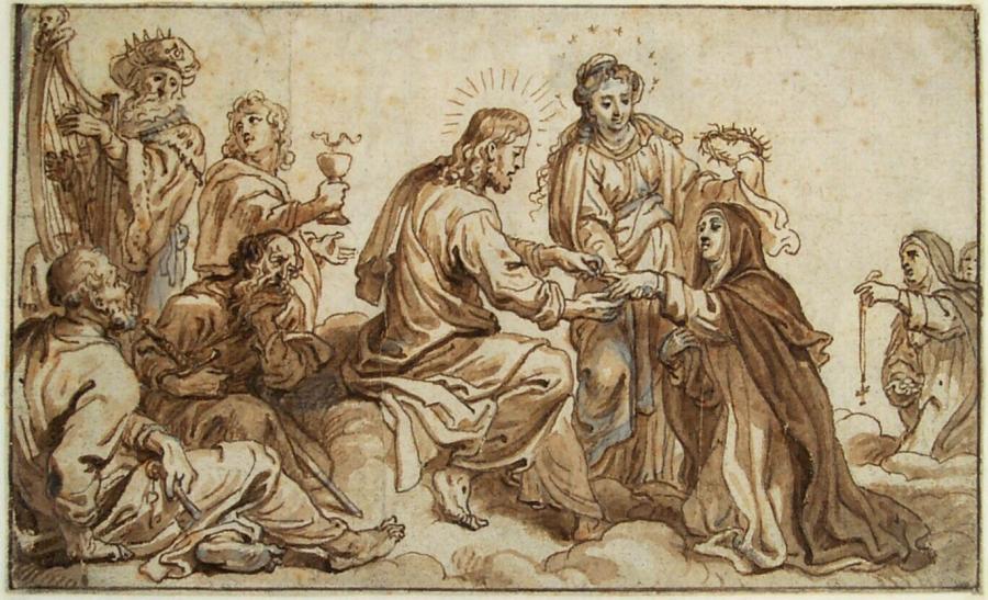 The Mystic Marriage of St Catherine of Siena