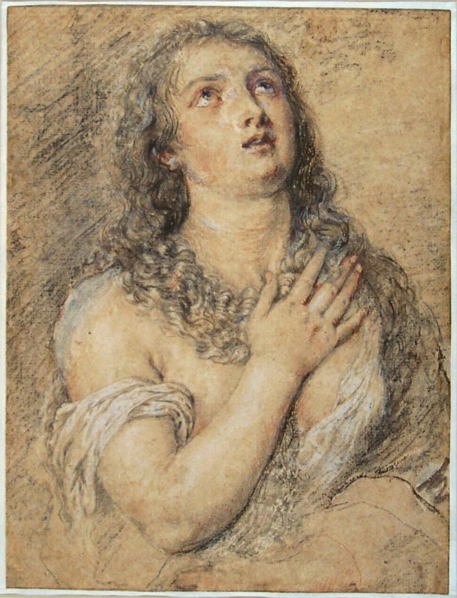 De heilige Maria Magdalena (naar Titiaan)