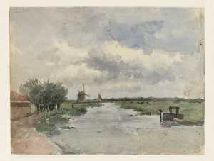 dutch-polder-landscape-with-a-windmill-by-a-canal-near-the-hague-south-holland-province