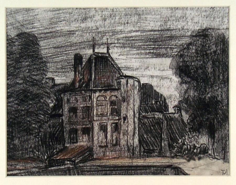 View of a Monumental House with a Truncated Tower