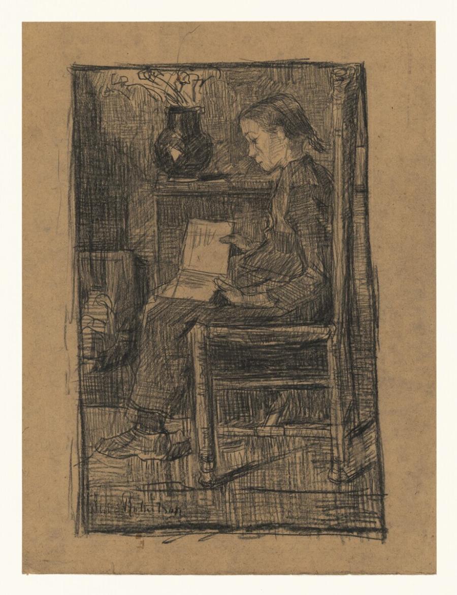 Meisje boek lezend