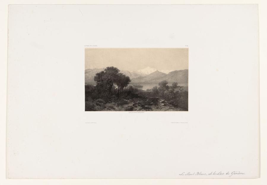 Le Mont Blanc et le Lac de Génève