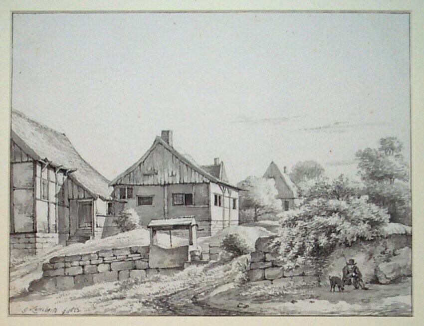 Gezicht in Bentheim (Duitsland)