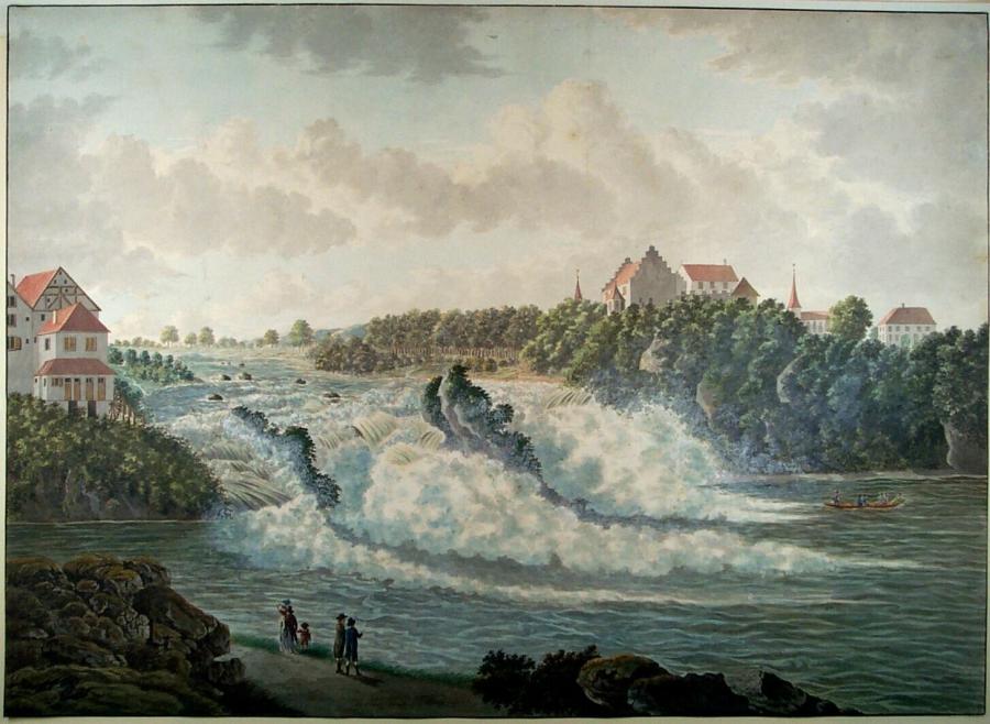 De Rijnval te Lauffen bij Schaffhausen (Duitsland)