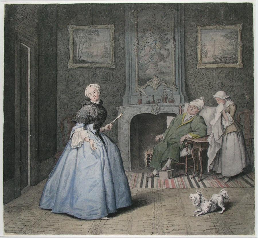 Scene from The Imaginary Invalid, the Final Play of Molière