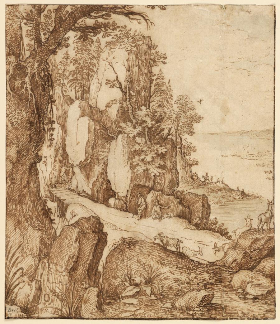 Berglandschap met zee