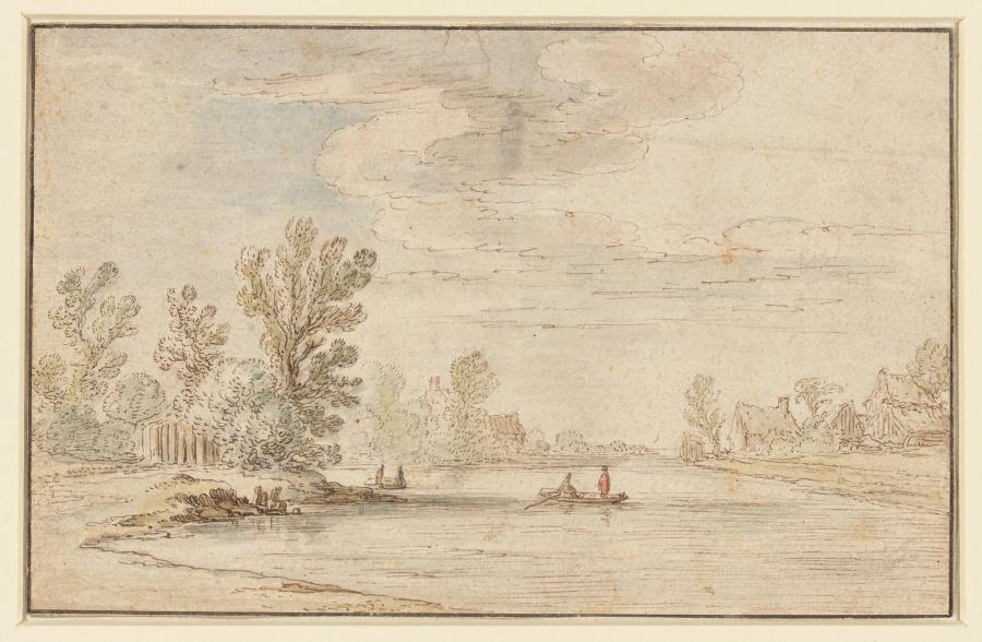 Landscape with Ferry and Rowing Boat